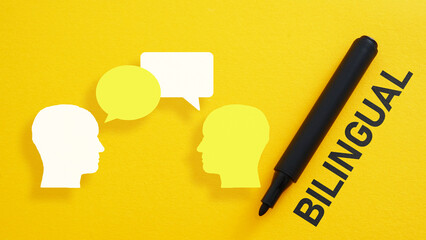 Bilingual education is shown using the text