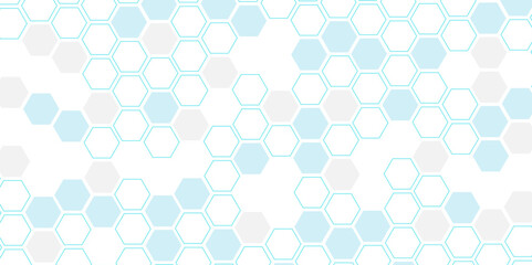 Blue hexagonal background. Luxury blue pattern. Vector Illustration. 3D futuristic abstract honeycomb mosaic white background. geometric mesh cell texture. modern futuristic wallpaper.