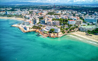 Aerial view of Salou, Costa Dorada , Spain © Sylwiusz