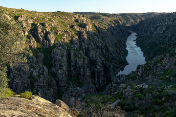 Miradouro Sao João das Arribas in the Arribes del Duero (Douro gorges) canyon.