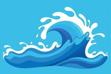 Water Splash Wave vector Background