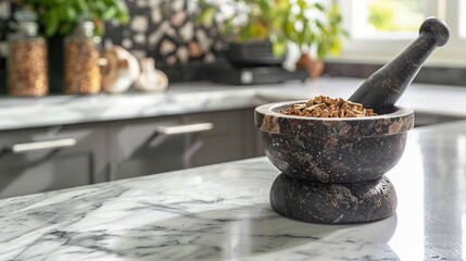 A pestle with chopped root UHD wallpaper