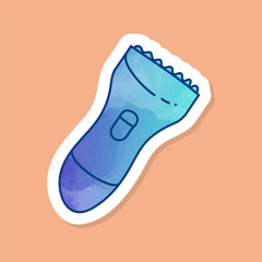 Personal electric hair clipper color sticker