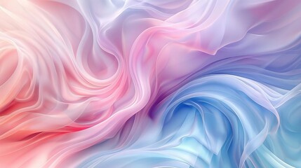 Obraz premium abstract twirling pastel colors swirling shapes dreamy wallpaper background soft gradient hues digital art