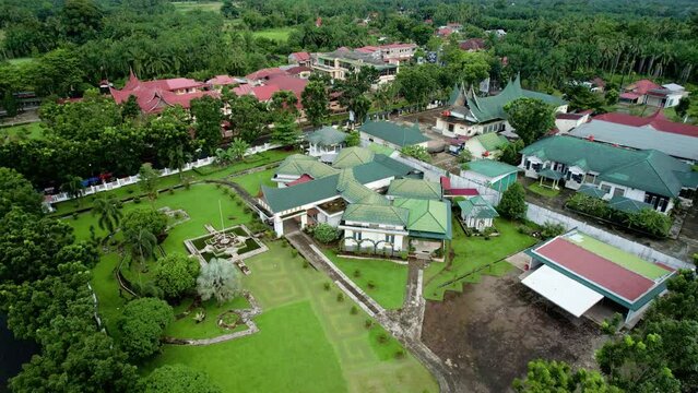 establish aerial the beauty of Mount Pasaman Talamau in West Pasaman Regency