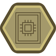 Data Interpretation Line Polygon Icon