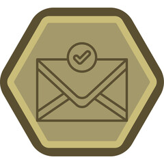 Email Line Polygon Icon