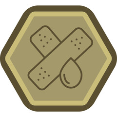 Bandage Line Polygon Icon