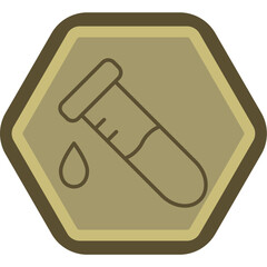 Blood Test Line Polygon Icon