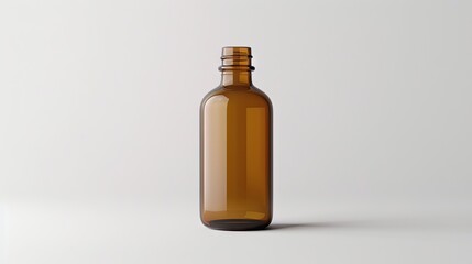 Captivating Elixir: Brown Glass Bottle With a Brown Cap