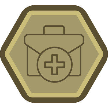 Firs Aid Kit Line Polygon Icon