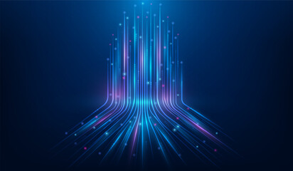 line data network speed communication technology. internet high speed. vector illustration fantastic hi-tech design.