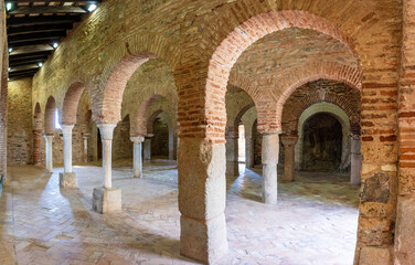 Almonaster la Real mosque, 9th century Islamic oratory, Almonaster la Real , Huelva, Andalusia, Spain