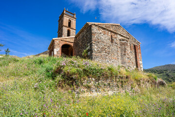 Almonaster castle, on the remains of a 6th century Visigothic basilica,