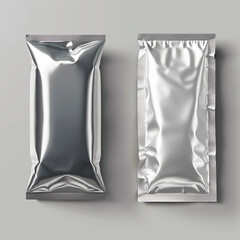 aluminium packaging mockup for snack and candy and many more product packaging generated by AI 