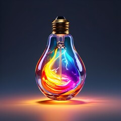 A bulb that emits a twisted color