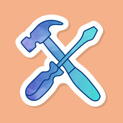 Setting color sticker