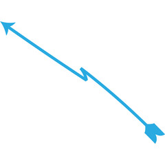 Unique and Attractive Pointing Arrow Icon Element