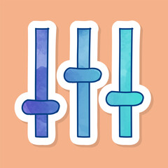 Setting color sticker