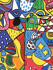 Abstract Colorful geometric Lines background for Poster design and presentation	