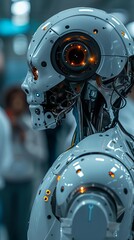 A research team collaborating on the development of advanced AI algorithms, love and creativity with copy space