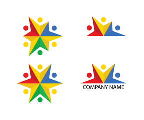 Culture logo design template. logo in arrow shape