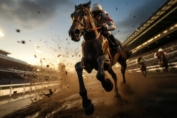 horse racing, horse jockey, sports betting, in motion, close