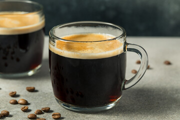Warm Hot Americano Coffee