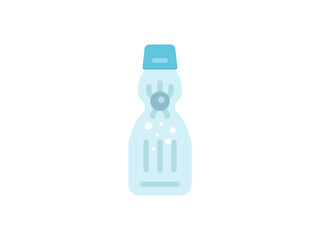 瓶のラムネのアイコンのイラスト