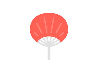 うちわのアイコンのイラスト