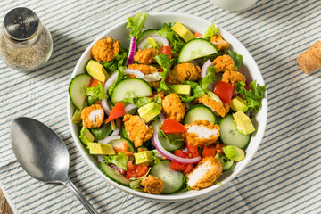 Healthy Homemade Fried Chicken Salad