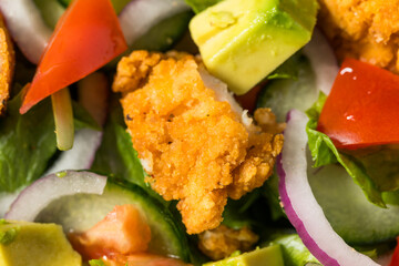 Healthy Homemade Fried Chicken Salad
