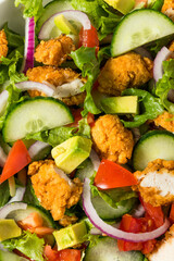 Healthy Homemade Fried Chicken Salad