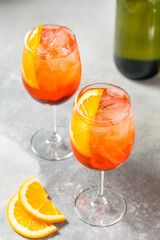 Cold Refreshing Boozy Aperol Spritz Cocktail
