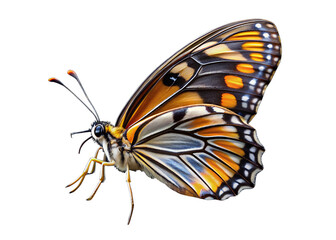butterfly isolated on white, transparent background, PNG AI generated	