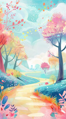 An enchanting cartoon castle in the sky, where dreams soar as high as the towers. 'tt' whispers secrets of whimsy and wonder.