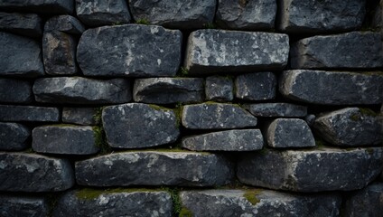 Naklejka premium Stone wall texture. Old castle stone wall texture background. Stone wall close.