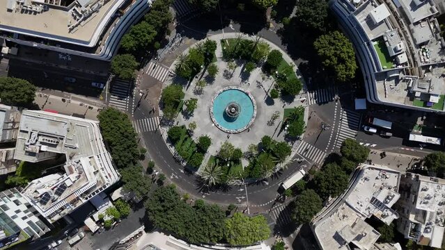 Aerial photo of Dizengoff Square Tel Aviv-Yafo, Israel