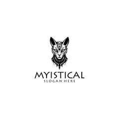 Egyptian god logo vector illustration