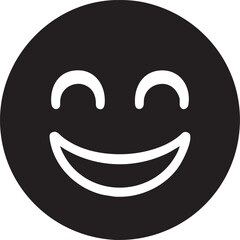Fototapeta premium happy emoji, icon