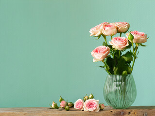 beautiful bouquet of roses for holidays and gifts