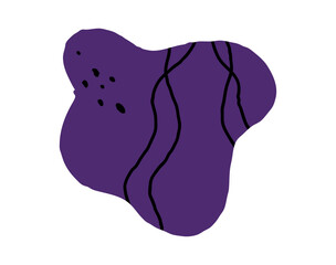 Hand drawn pencil organic shapes with doodle strokes and outlines, squiggles and scribbles. fluid, flowing, irregular elements in trendy colors.