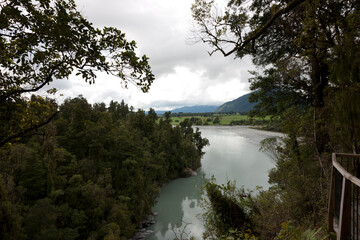 New Zealand landscape on a sunny autumn day