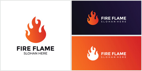 flame logo burning gradient colors