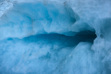 New Zealand Franz Josef Glacier on a sunny spring day