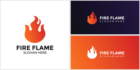 flame logo burning gradient colors