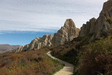 New Zealand lake landscape on the South Island.