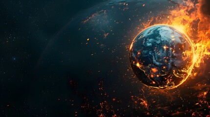 Global Catastrophe. Earths Fire Apocalypse