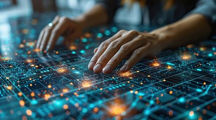 Obraz premium analyzing sales data and economic growth graph chart technology and icon customer global network connectio.stock photo