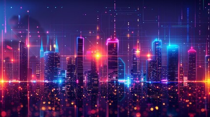 Obraz premium Smart City